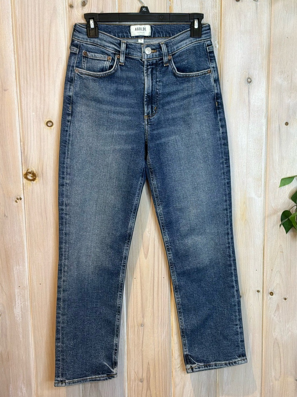 Agolde Kye Straight Leg Crop Jeans Size 24 - Picture 2 of 7